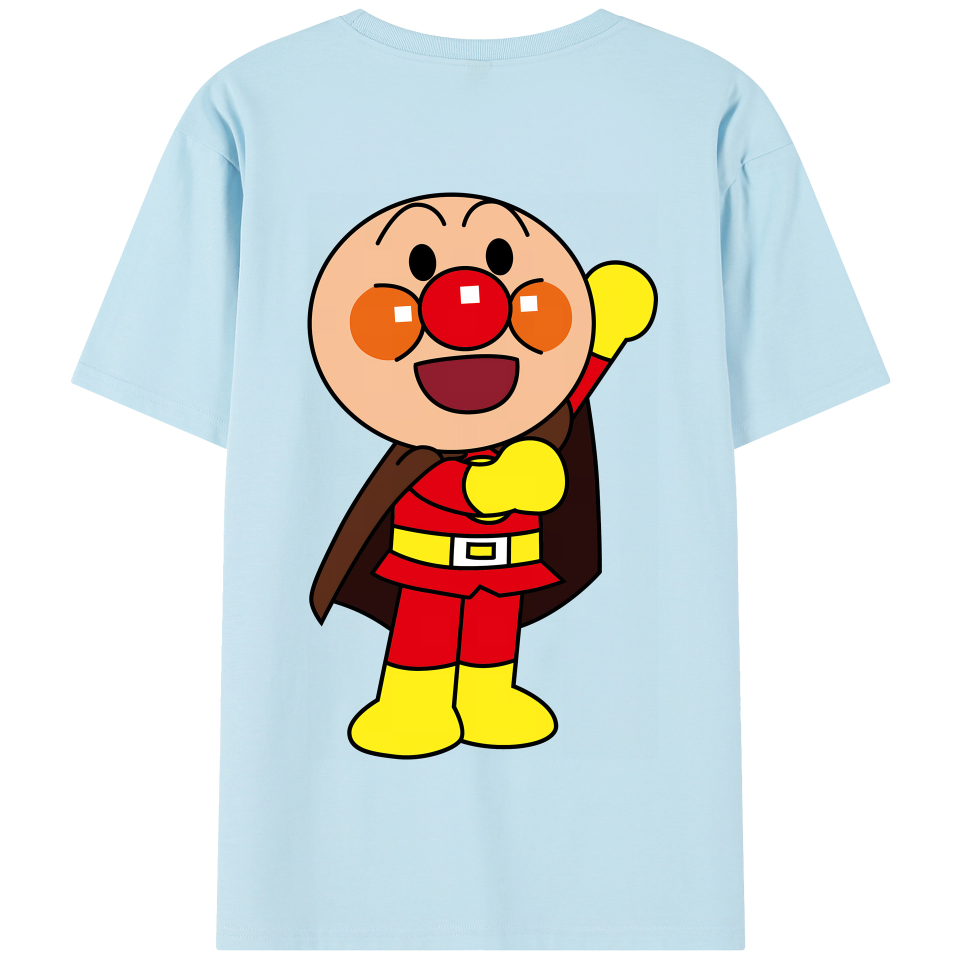 （画像用） アンパンマン Anpanman 綿100％半袖Tシャツ（背面プリント）